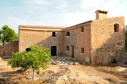 Vista de la casa