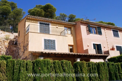 Vista de la villa