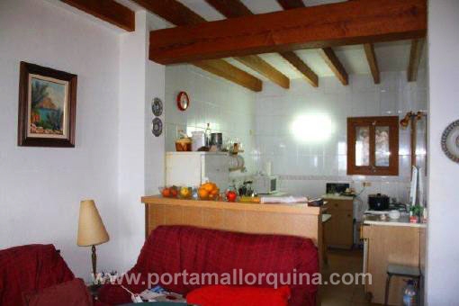 Vista del salón a la cocina