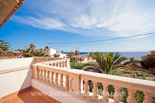 Vistas al mar desde la terraza de arriba
