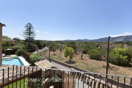 Vista hacia la montañas de Tramuntana