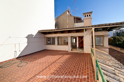 Terraza con vistas sobre las Ramblas de Palma