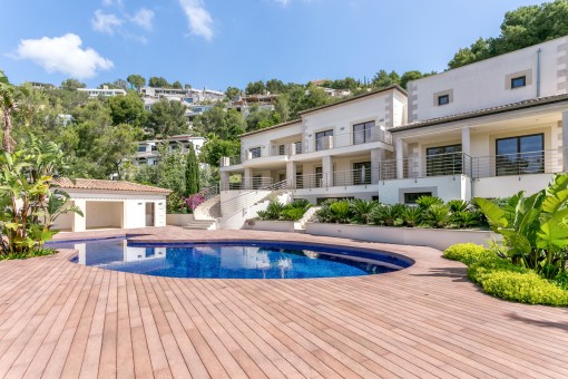 Villa de ensueño con orientación al sur en el campo de golf Son Vida