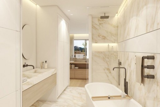 Baño moderno en suite