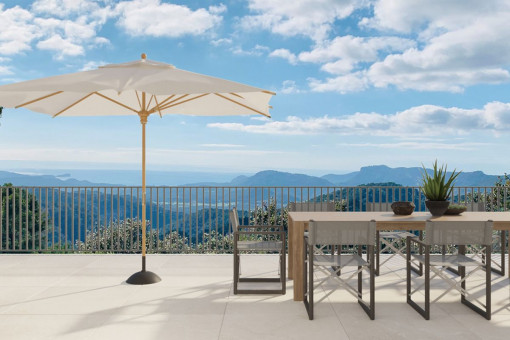 Terraza con vistas panorámicas