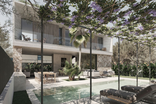 Exclusiva Villa de obra nueva con piscina y jardín en Palma