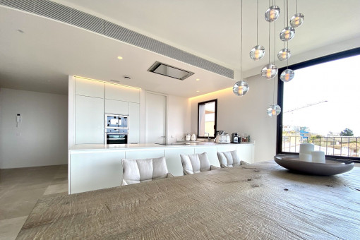 Salón-comedor abierto