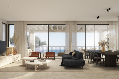 Render salón-comedor