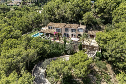 Vista exterior de la villa