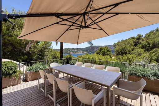 Terraza con vistas al mar