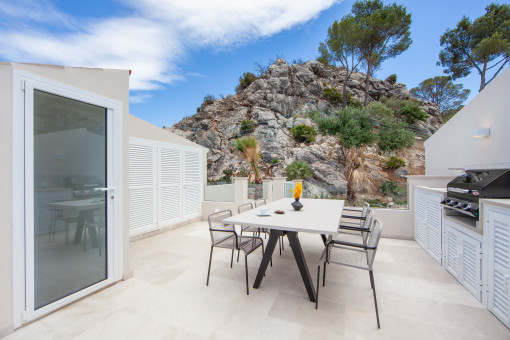 Vista hacia la parte trasera de la azotea