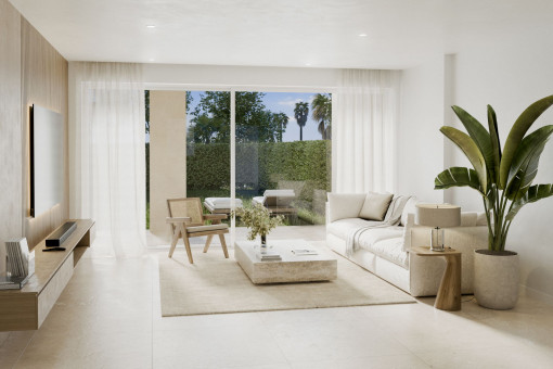 Sala de estar en la planta baja