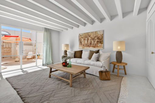 Salon con accesso al patio