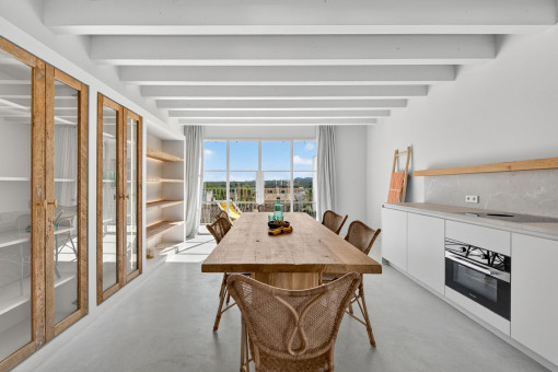 Concepto cocina abierta