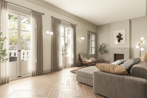 Zona de Estar-Comedor Abierta