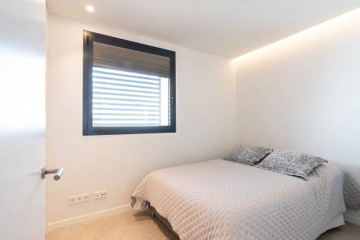 Uno de los tres dormitorios