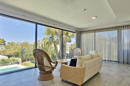 Sala de estar en el piso superior