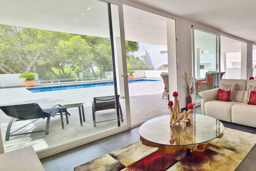 Sala de estar abierta