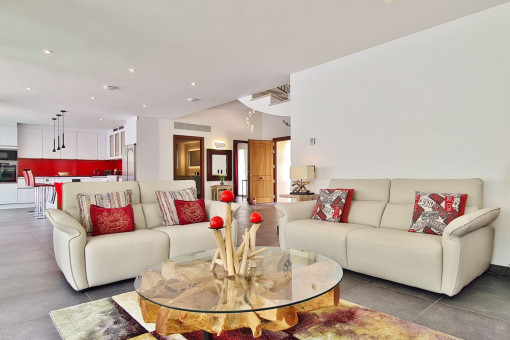 Sala de estar abierta