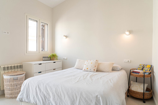 Uno de los tres dormitorios