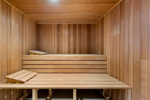 Zona wellness con sauna