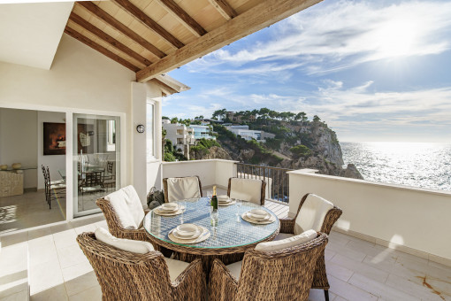 Terraza en primera línea