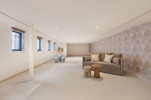 Sala en el sótano ideal para gimnasio o sauna