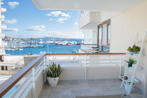 Terraza con vistas al mar