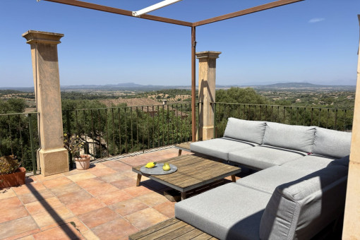 Finca con piscina grande en Son Macia y con vistas espectaculares de Mallorca
