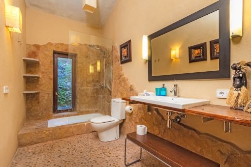 Baño moderno con ducha