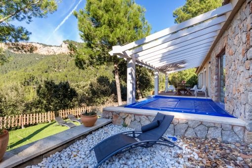 Terraza con piscina