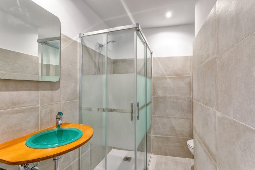 Baño moderno con ducha