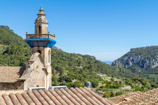 Vistas de la torre de la iglesia 