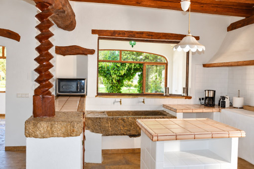 Encantadora cocina rústica