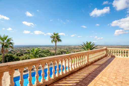 Vistas fantásticas desde el balcón