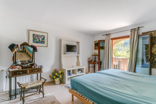 Dormitorio doble con acceso a la veranda