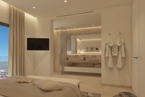 Dormitorio principal con baño en suite