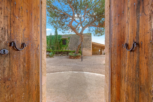 Acceso al patio