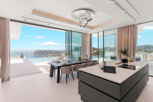 Zona de comedor con vistas fantásticas