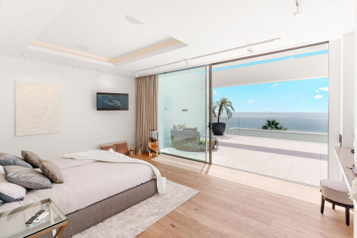 Dormitorio con acceso a la terraza
