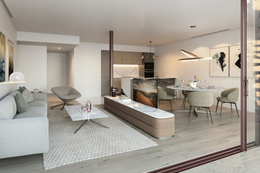 Salón-comedor abierto
