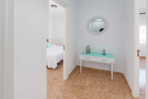 Pasillo con acceso a los dormitorios