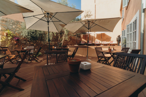 Terraza con comedor