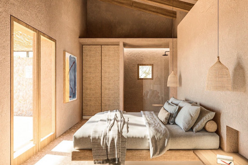 Dormitorio elegante con baño en suite