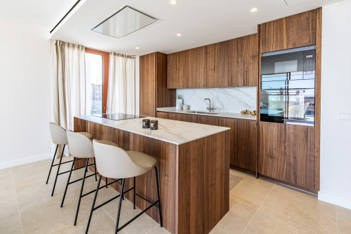 Cocina abierta de lujo