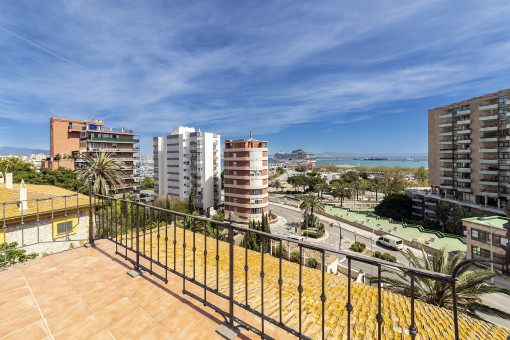 Terraza con vistas al mar