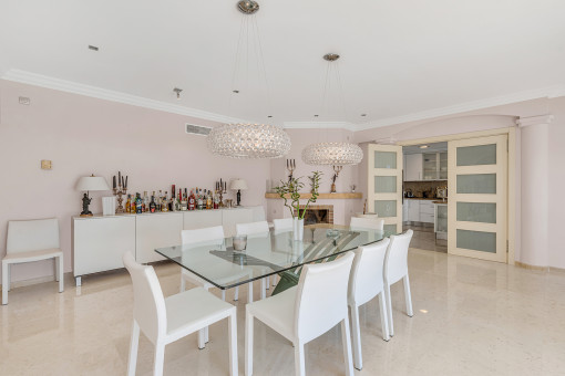 Vista a la cocina