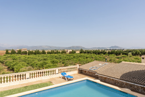 Piscina y vista