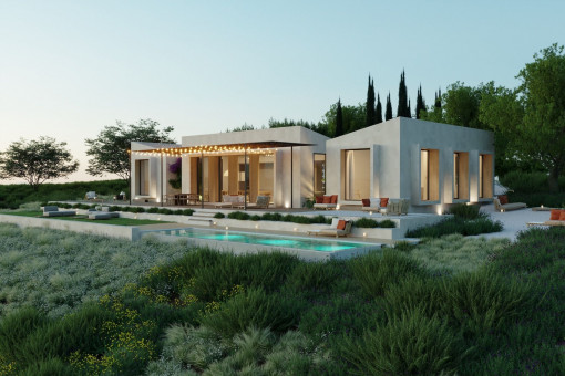 Finca por la noche