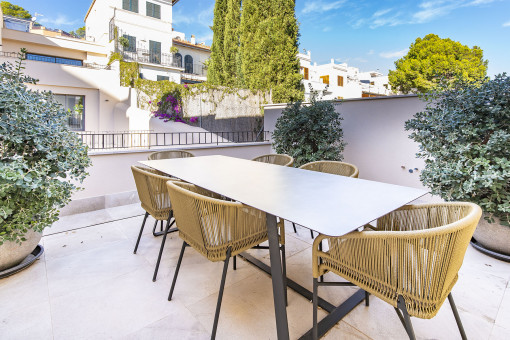 Moderno adosado con terraza privada en Palma, El Terreno